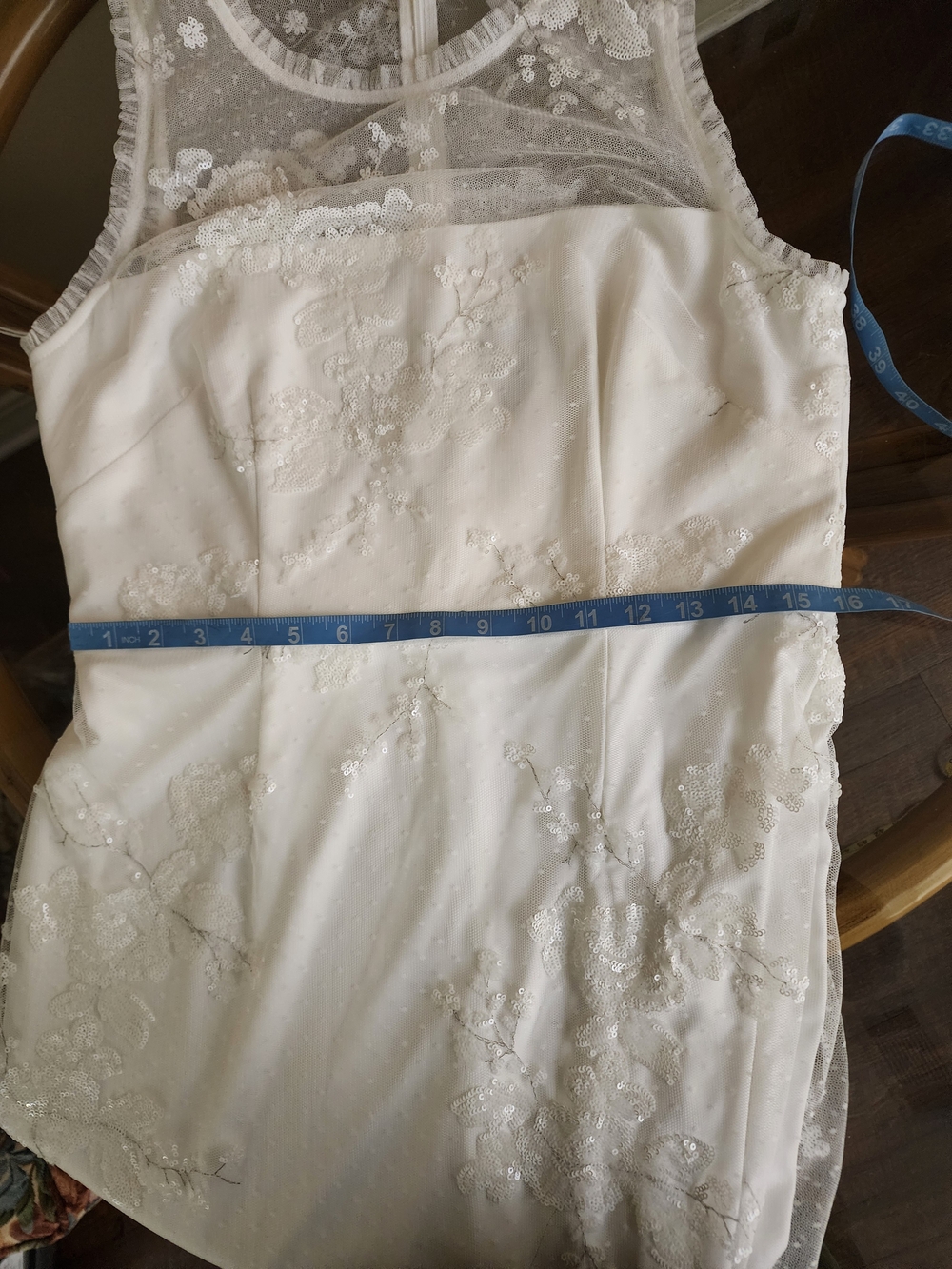 Summer Clearance Adrianna Papell Wedding Dress Size 12 - Picture 13 of 16